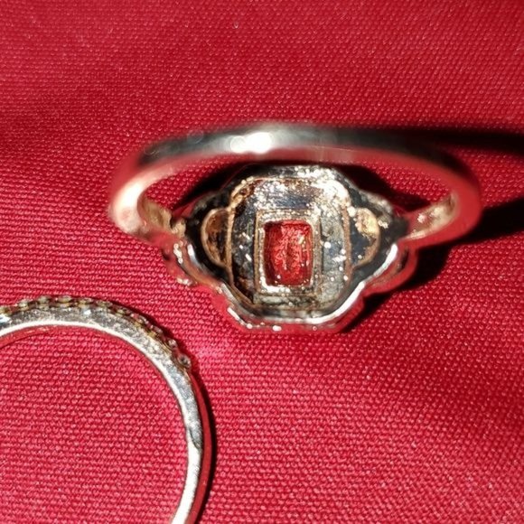 NEW 18K Rose Gold  Morganite 2 Piece Ring Set - Picture 11 of 13